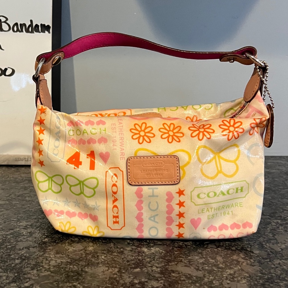 Coach signature bandana pouch